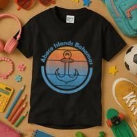 Bahama Vibes Bahamian Sailing Anchor Abaco Islands Bahamas Kids T-Shirt thumb 3