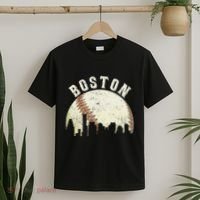 Boston Vintage Baseball Distressed Retro T-Shirt thumb 2