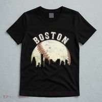 Boston Vintage Baseball Distressed Retro T-Shirt thumb 5