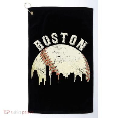 Boston Vintage Baseball Distressed Retro Golf Towel