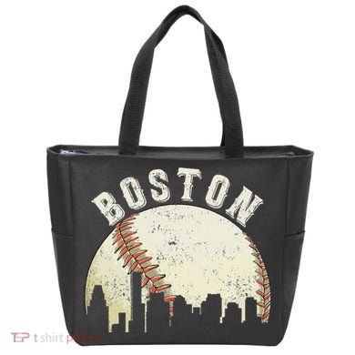 Boston Vintage Baseball Distressed Retro Tote Bag