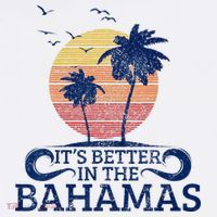 Bahamas Vintage Beach Palm Trees Sunset Vacation Souvenir T-Shirt thumb 7