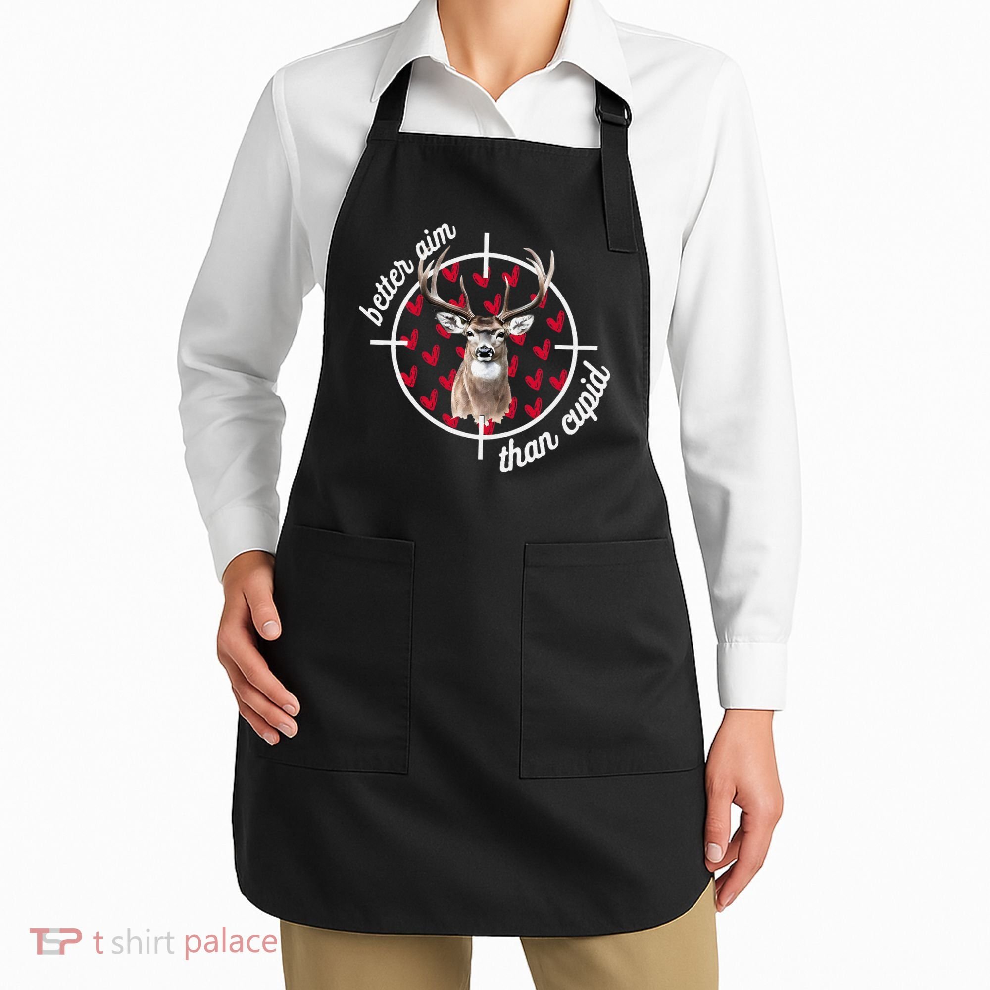 Boy Valentines Bucked Better Aim Than Cupid Deer Hunting Apron