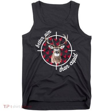 Boy Valentines Bucked Better Aim Than Cupid Deer Hunting Tank Top