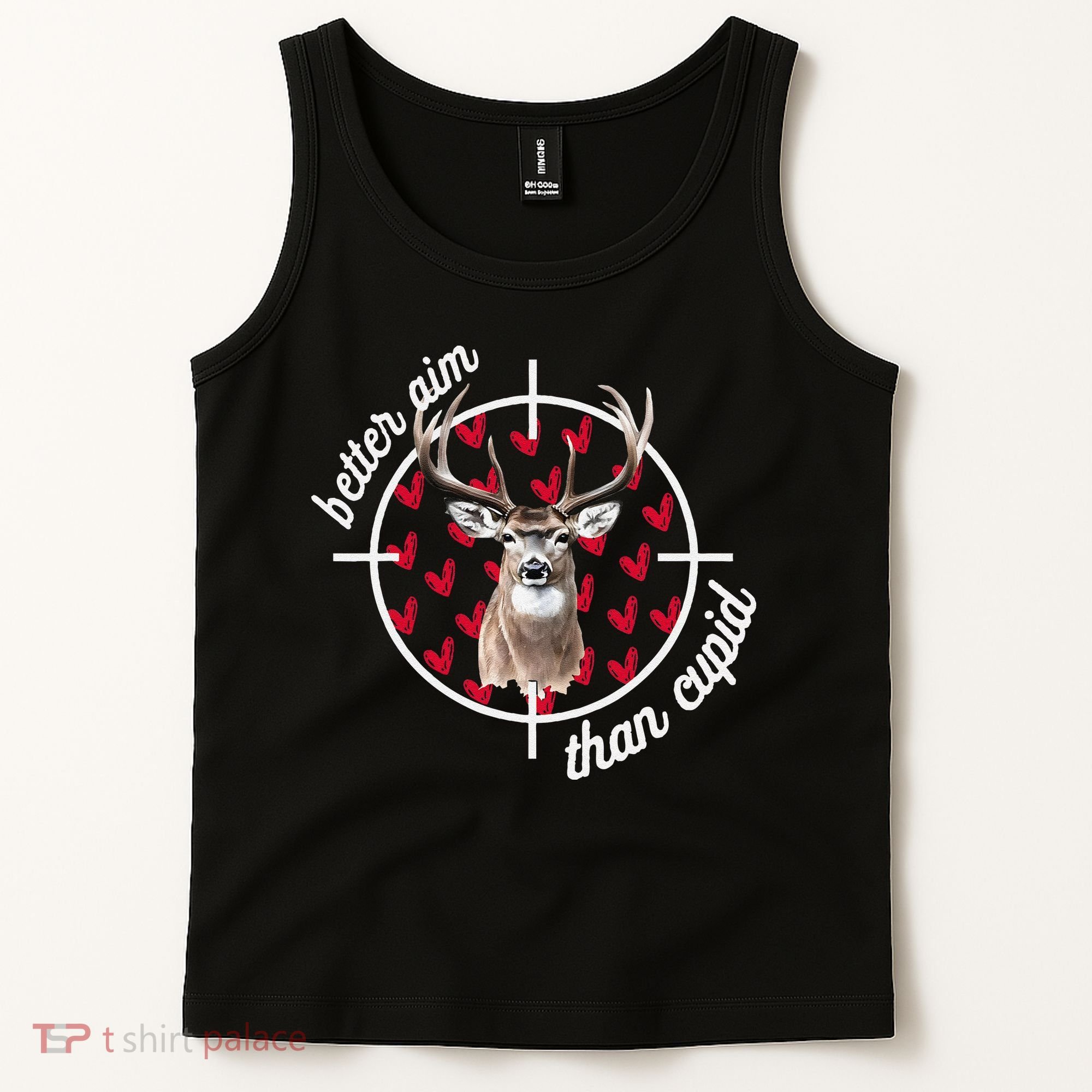 Boy Valentines Bucked Better Aim Than Cupid Deer Hunting Tank Top