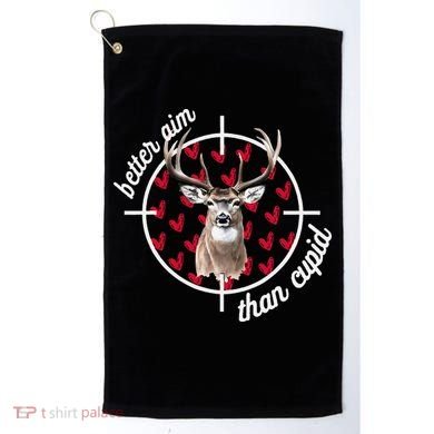 Boy Valentines Bucked Better Aim Than Cupid Deer Hunting Golf Towel