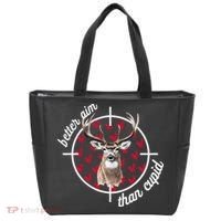 Boy Valentines Bucked Better Aim Than Cupid Deer Hunting Tote Bag thumb 0