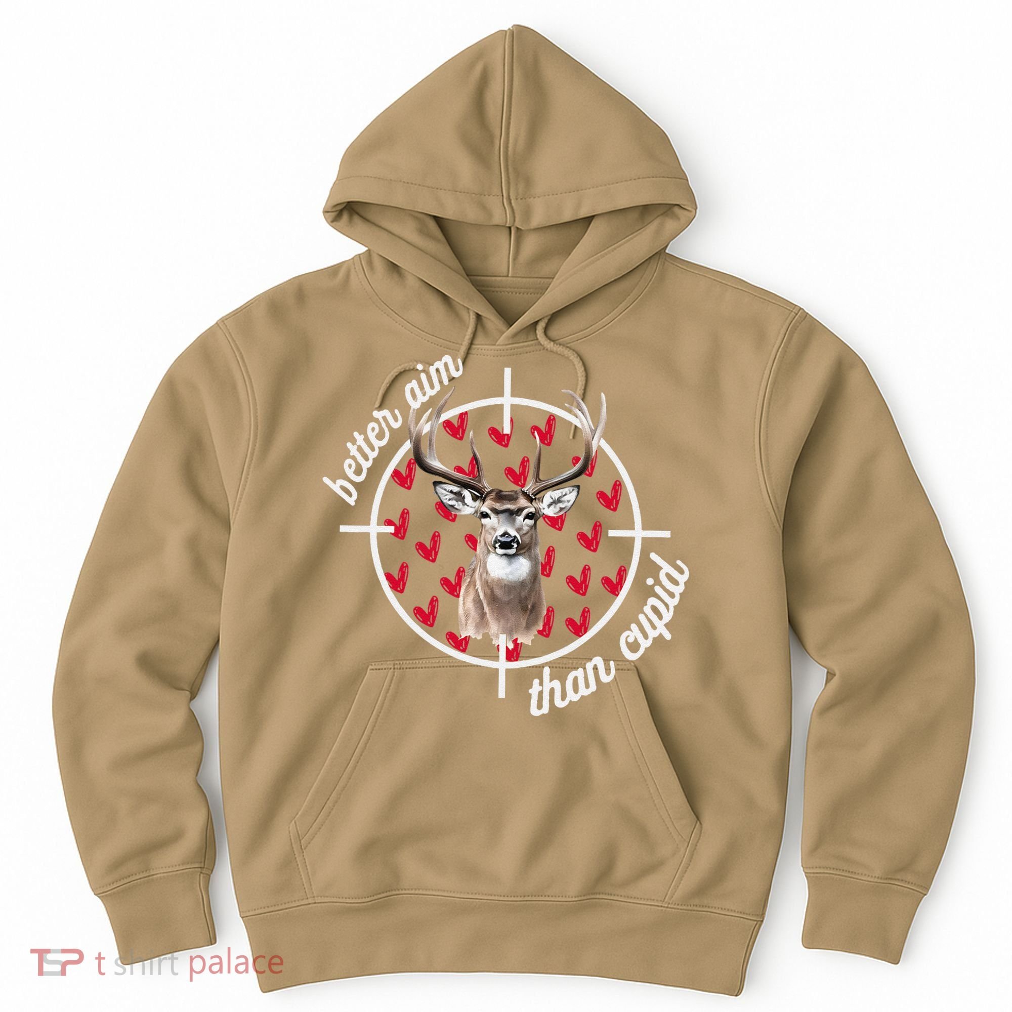 Boy Valentines Bucked Better Aim Than Cupid Deer Hunting Hoodie