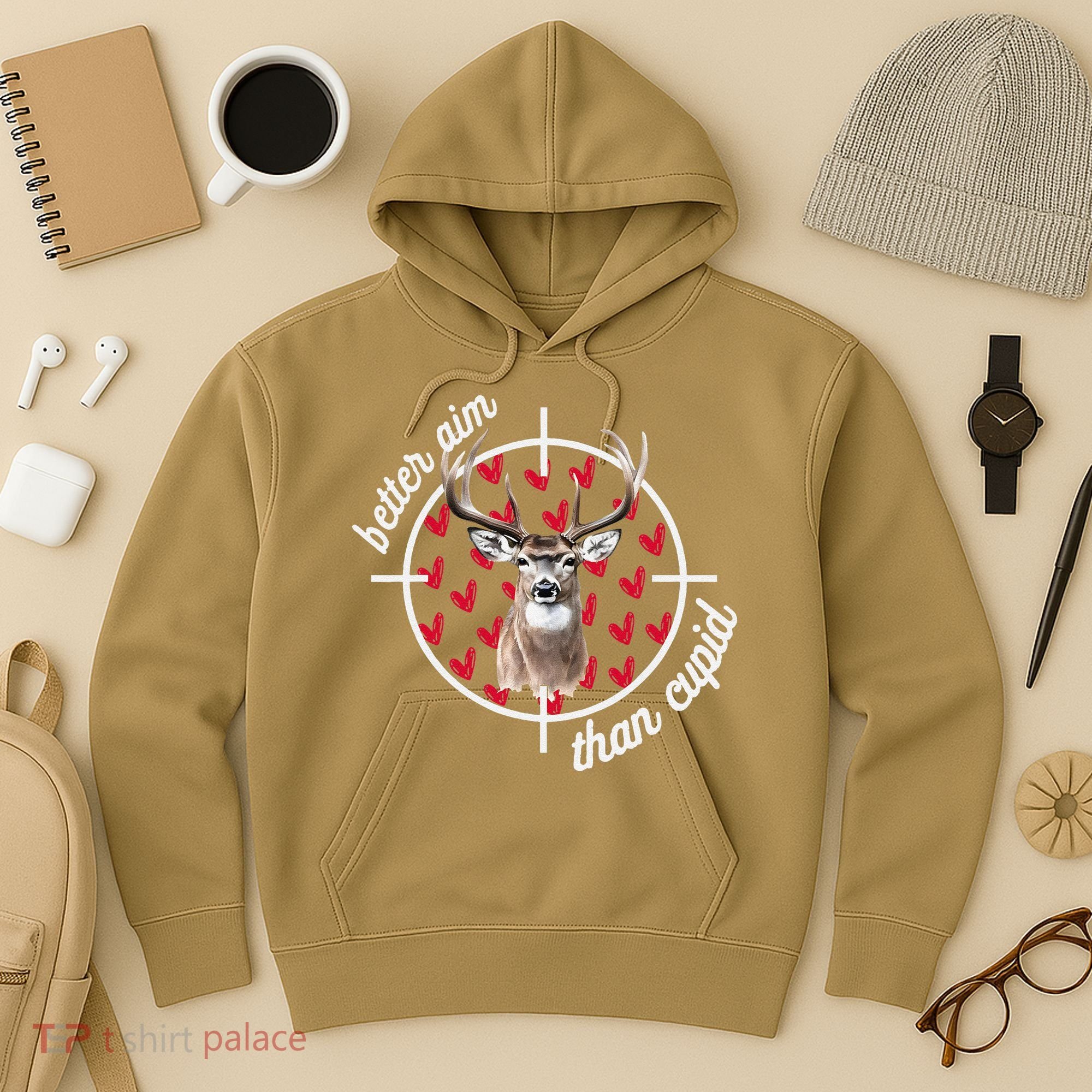 Boy Valentines Bucked Better Aim Than Cupid Deer Hunting Hoodie