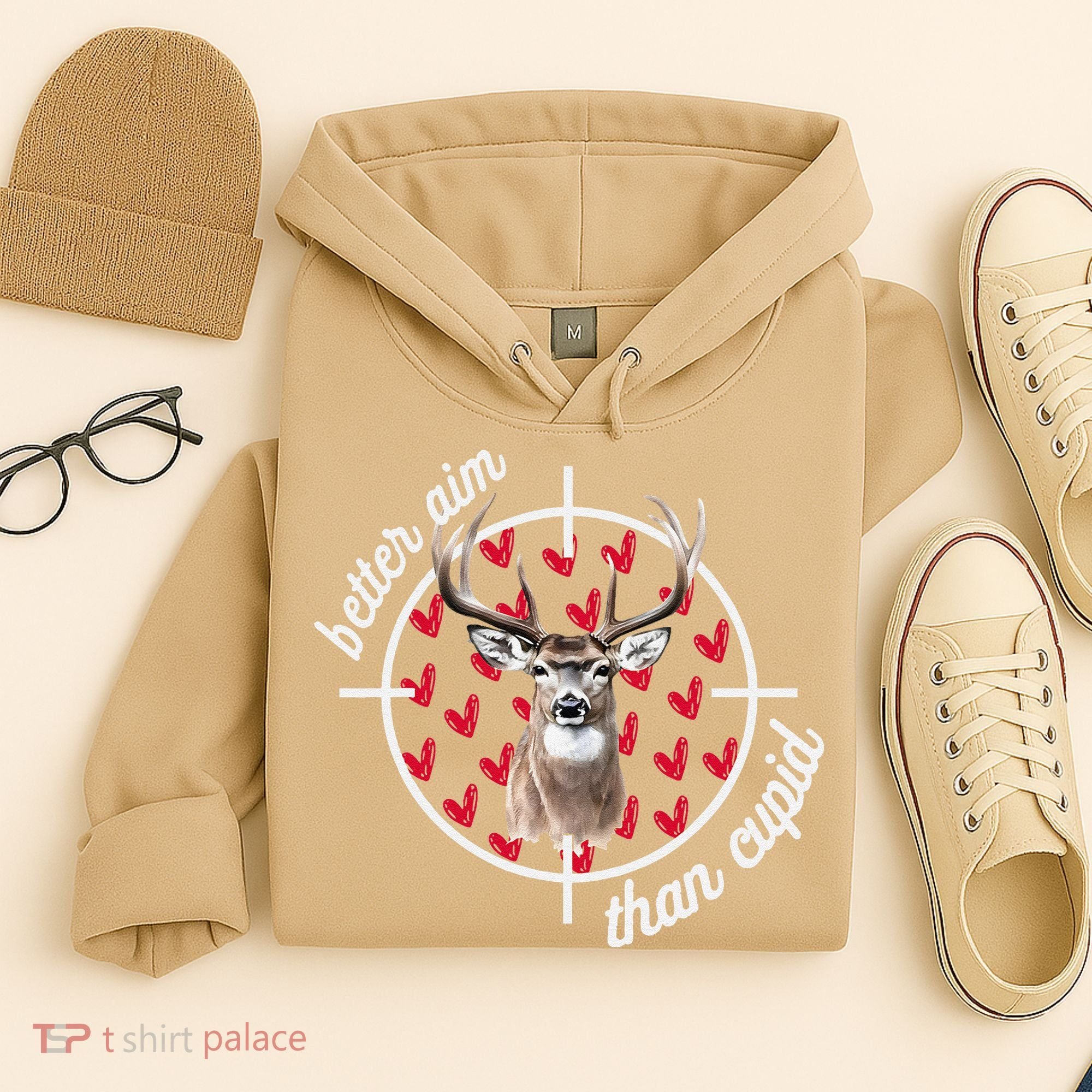 Boy Valentines Bucked Better Aim Than Cupid Deer Hunting Hoodie