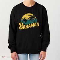 Bahamas Vacation Beach Palm Retro Tropical Women's Sweatshirt thumb 0
