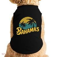 Bahamas Vacation Beach Palm Retro Tropical Doggie Tank thumb 0