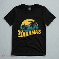 Bahamas Vacation Beach Palm Retro Tropical T-Shirt thumb 5