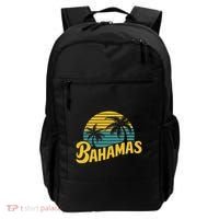 Bahamas Vacation Beach Palm Retro Tropical Backpack thumb 0