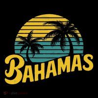 Bahamas Vacation Beach Palm Retro Tropical Bucket Hat thumb 4