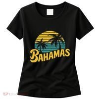 Bahamas Vacation Beach Palm Retro Tropical Women's T-Shirt thumb 0