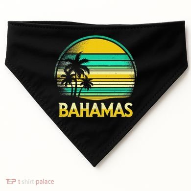 Bahamas Vacation Beach USA-Made Doggie Bandana