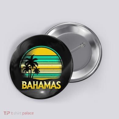 Bahamas Vacation Beach Button