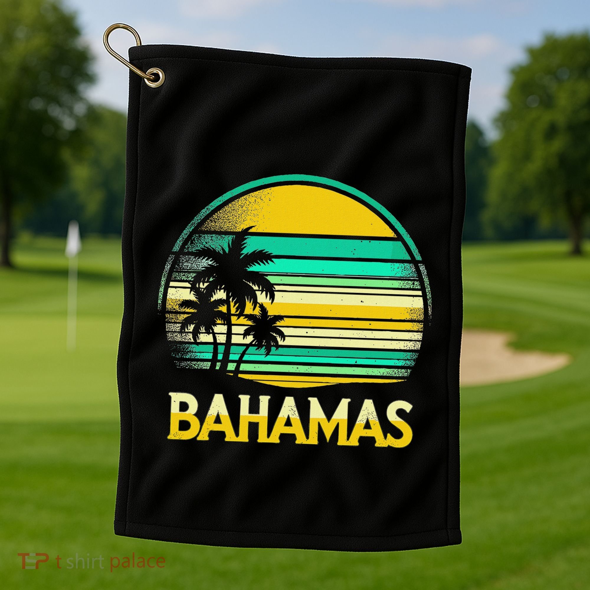 Bahamas Vacation Beach Golf Towel