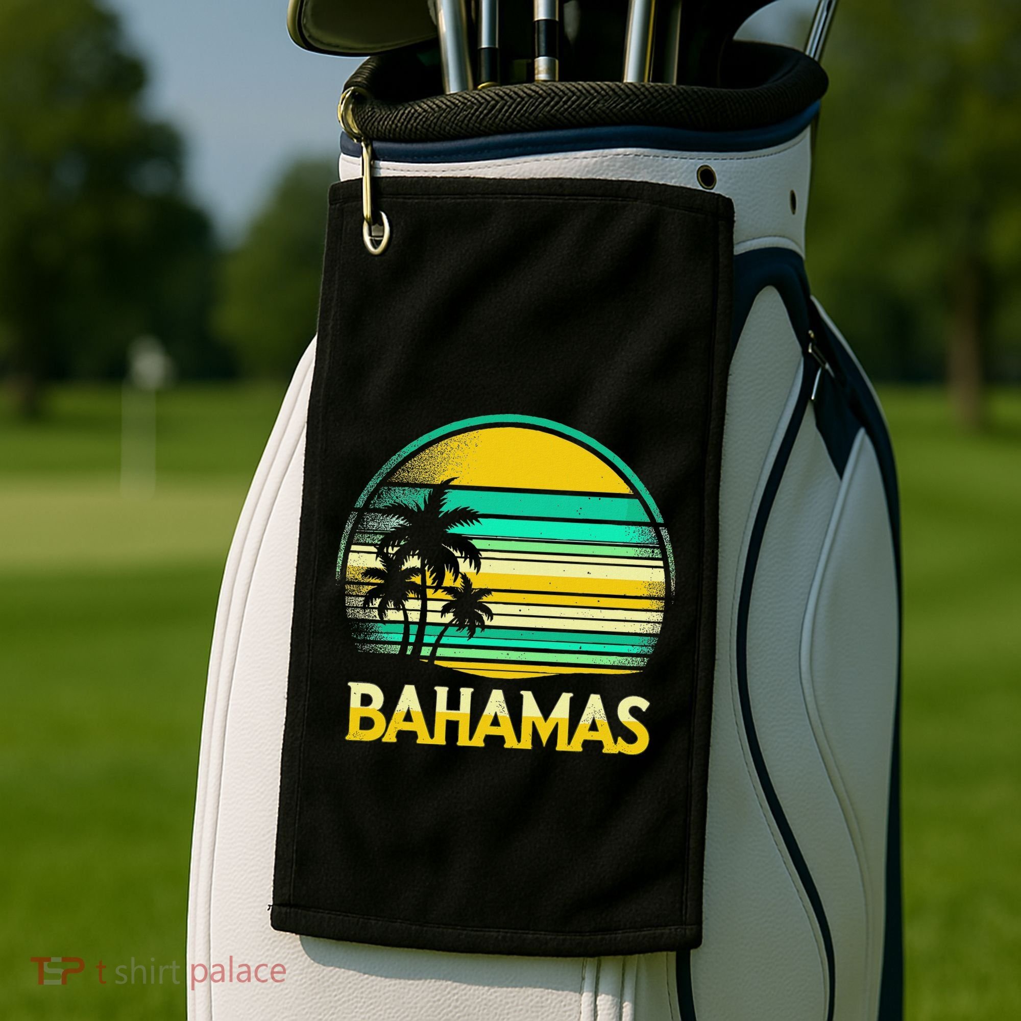 Bahamas Vacation Beach Golf Towel