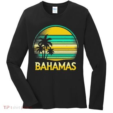 Bahamas Vacation Beach Women's Long Sleeve Shirt