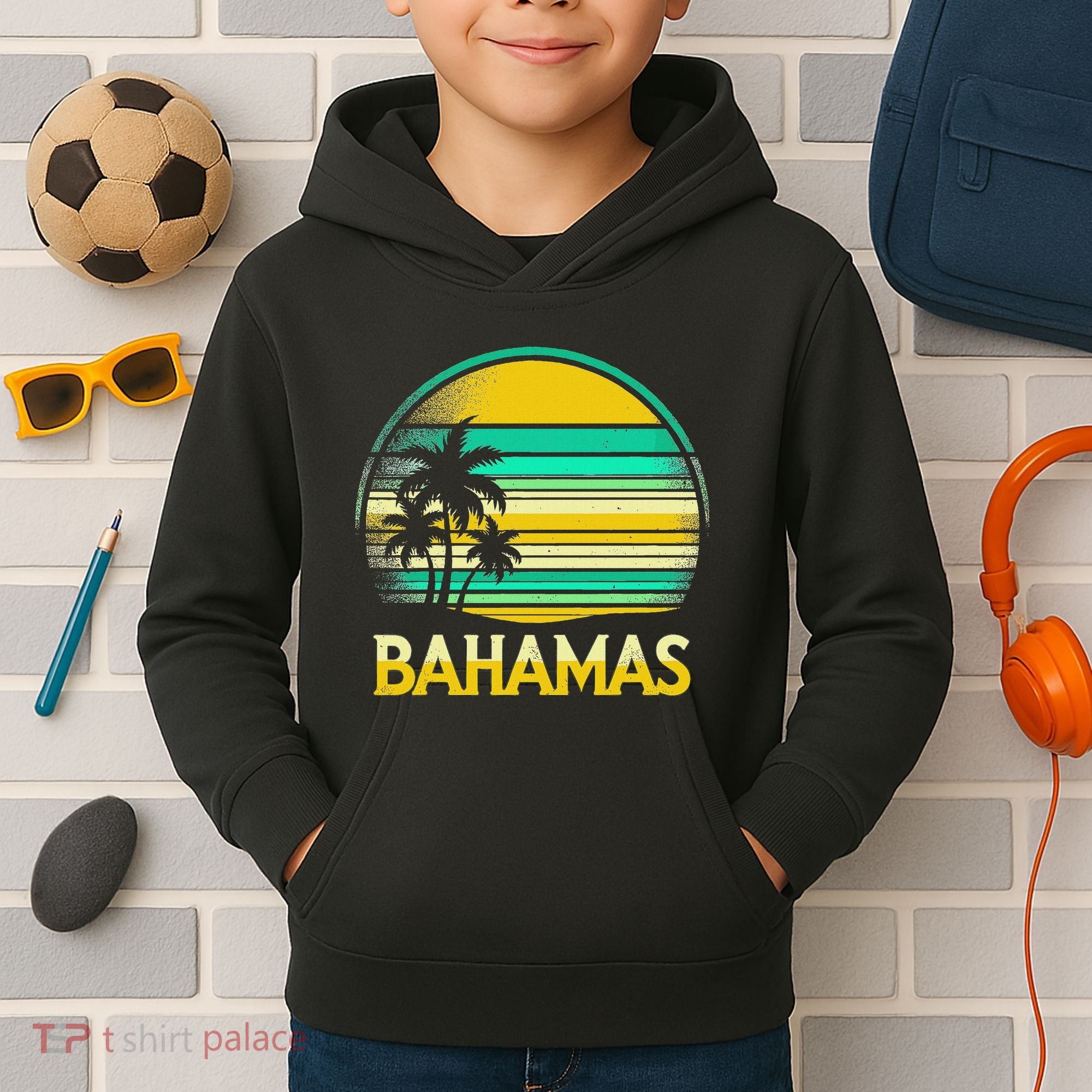 Bahamas Vacation Beach Kids Hoodie
