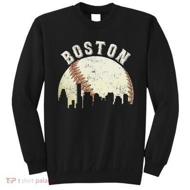 Boston Vintage Baseball Distressed Sweatshirt
