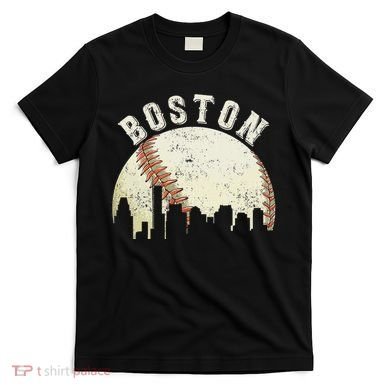 Boston Vintage Baseball Distressed T-Shirt
