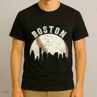 Boston Vintage Baseball Distressed T-Shirt thumb 3