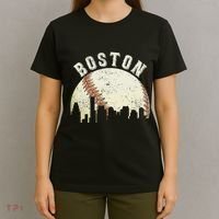 Boston Vintage Baseball Distressed T-Shirt thumb 4
