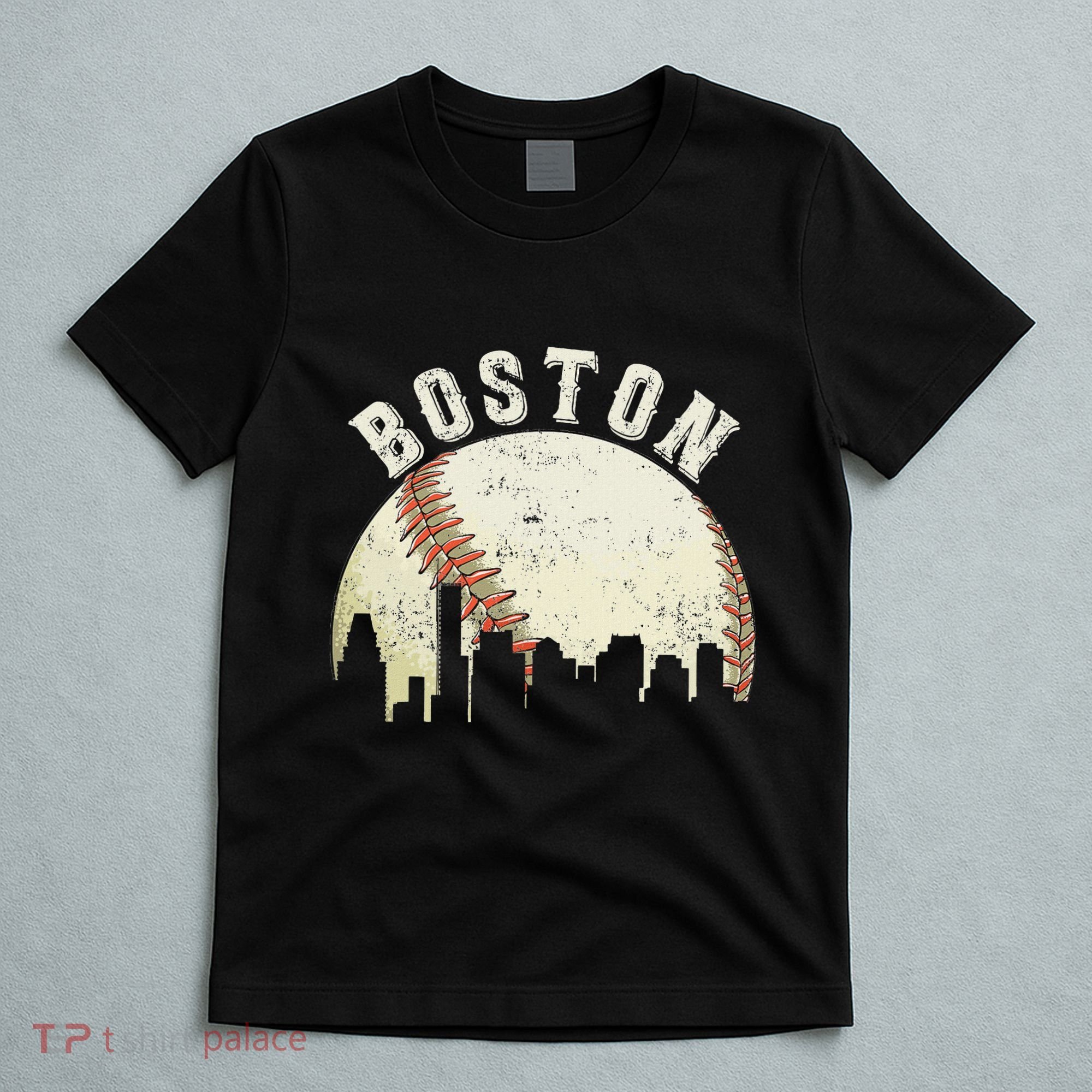 Boston Vintage Baseball Distressed T-Shirt