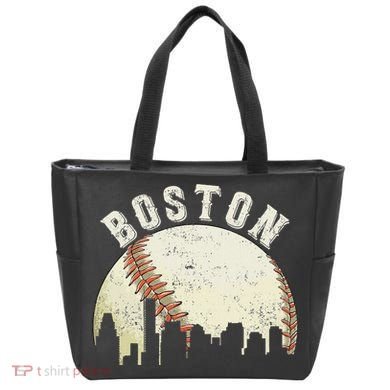 Boston Vintage Baseball Distressed Tote Bag
