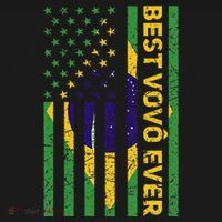 Best Vovô Brazil American Flag Doggie Tank thumb 4