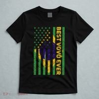 Best Vovô Brazil American Flag T-Shirt thumb 5