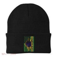 Best Vovô Brazil American Flag Beanie thumb 0