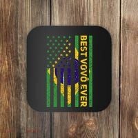 Best Vovô Brazil American Flag Coaster thumb 0