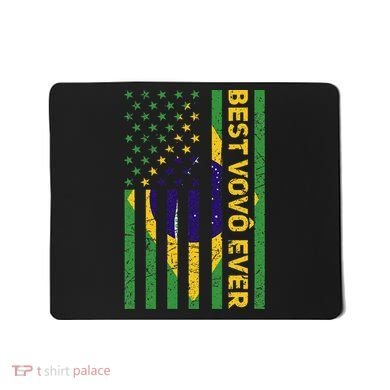 Best Vovô Brazil American Flag Mousepad
