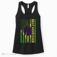 Best Vovô Brazil American Flag Women's Tank Top thumb 0