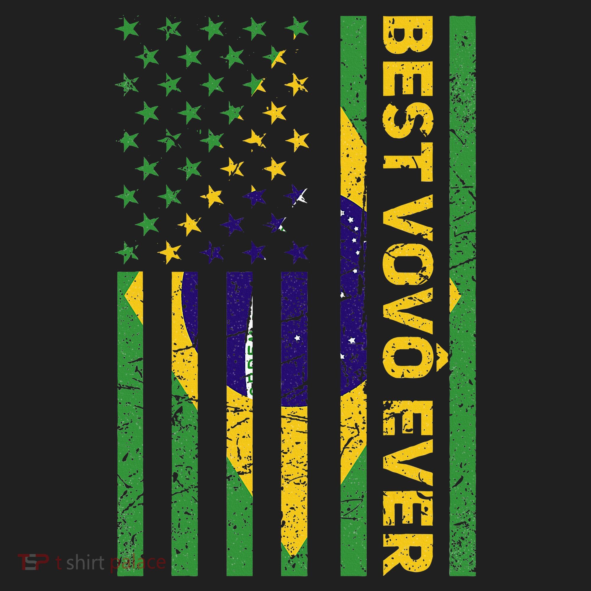 Best Vovô Brazil American Flag Hat