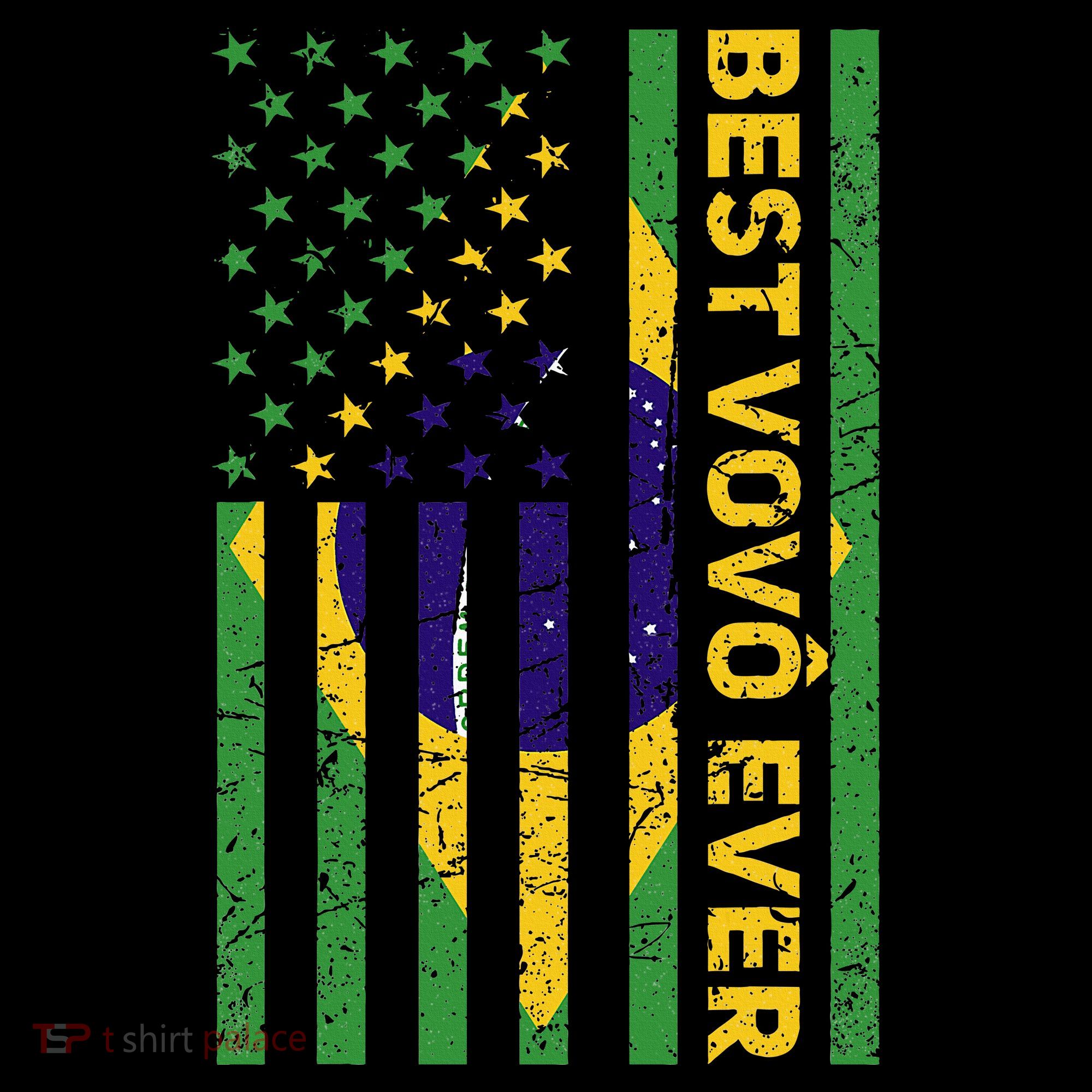 Best Vovô Brazil American Flag Toddler Hoodie