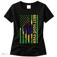 Best Vovô Brazil American Flag Women's T-Shirt thumb 0
