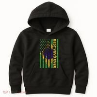 Best Vovô Brazil American Flag Kids Hoodie thumb 0