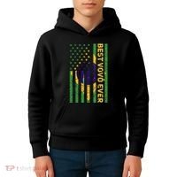 Best Vovô Brazil American Flag Kids Hoodie thumb 4
