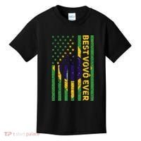 Best Vovô Brazil American Flag Kids T-Shirt thumb 0