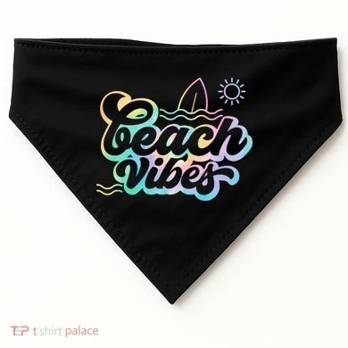 Beach Vibes Colorful Ocean USA-Made Doggie Bandana