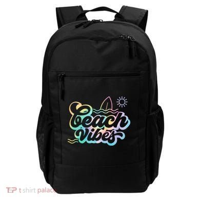 Beach Vibes Colorful Ocean Backpack