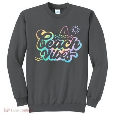 Beach Vibes Colorful Ocean Sweatshirt