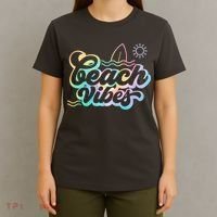 Beach Vibes Colorful Ocean T-Shirt thumb 4