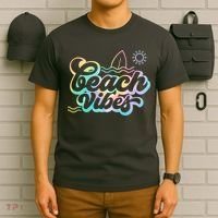 Beach Vibes Colorful Ocean T-Shirt thumb 6