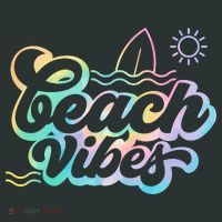Beach Vibes Colorful Ocean T-Shirt thumb 7